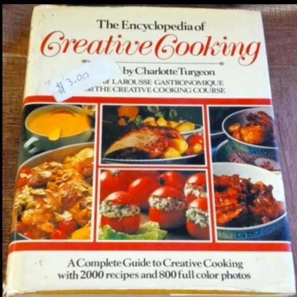 Vintage Kitchen 25 Encyclopedia Of Creative Cooking Vntg 9s Cookbook Poshmark